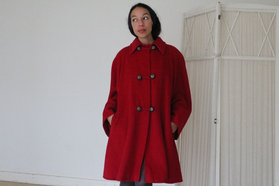 Vintage Valentino Miss V red coat
