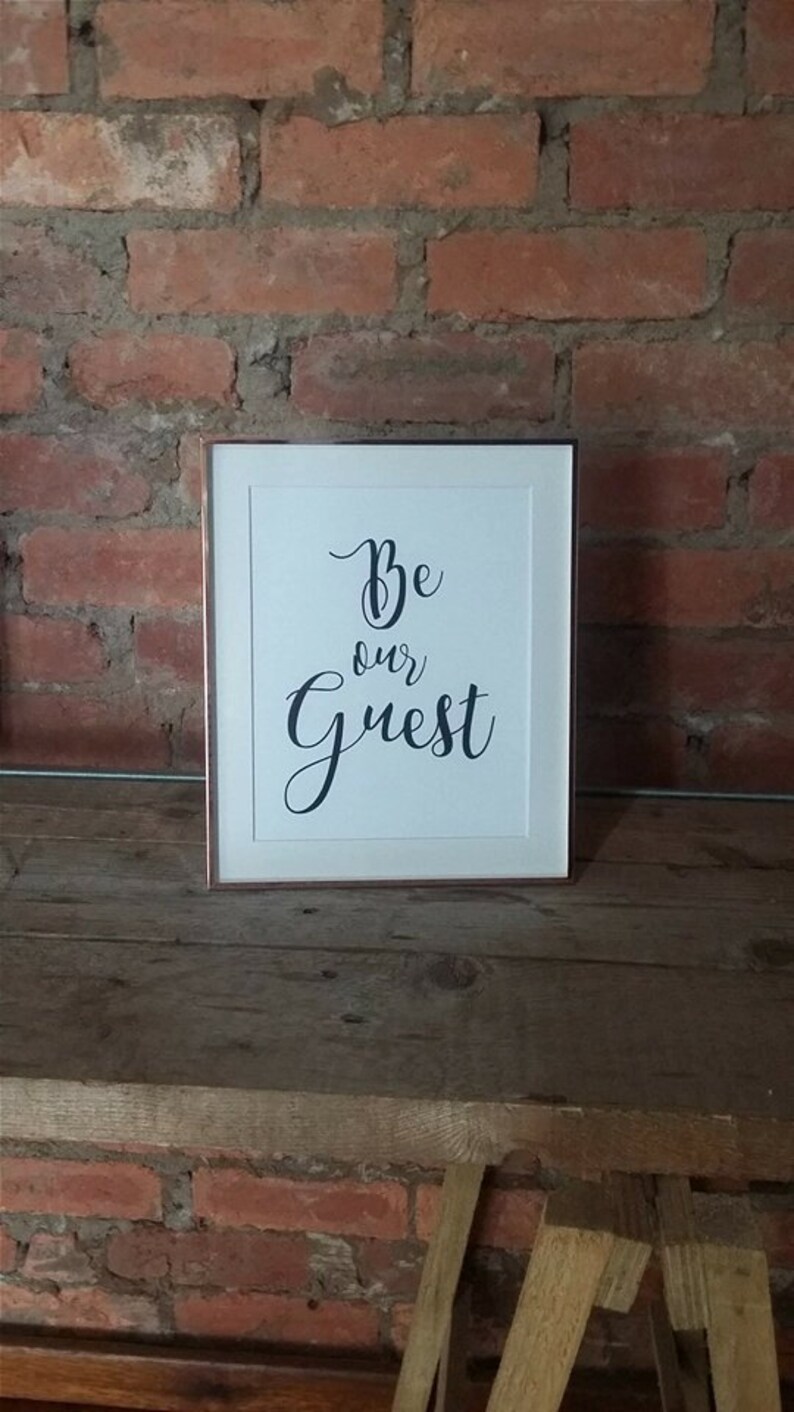 Be our Guest printable wall art home decor Etsy