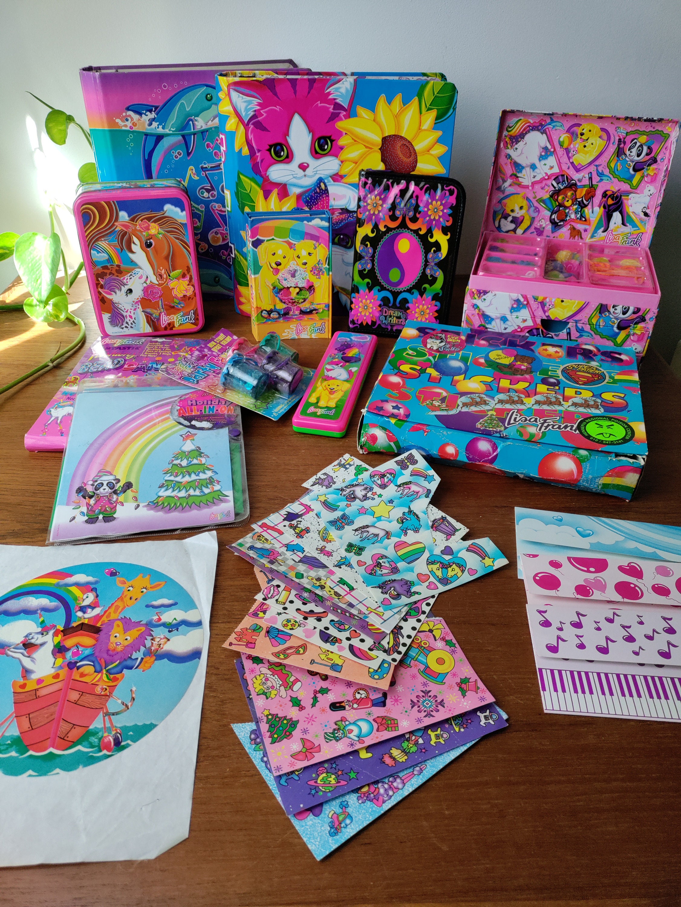 Modern Lisa Frank Sticker Booklet, 600 Stickers in 5 Different Sheets, New  