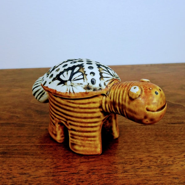 Lisa Larson Stoneware Turtle Gustavsberg JURA Series Swedish Vintage Figure