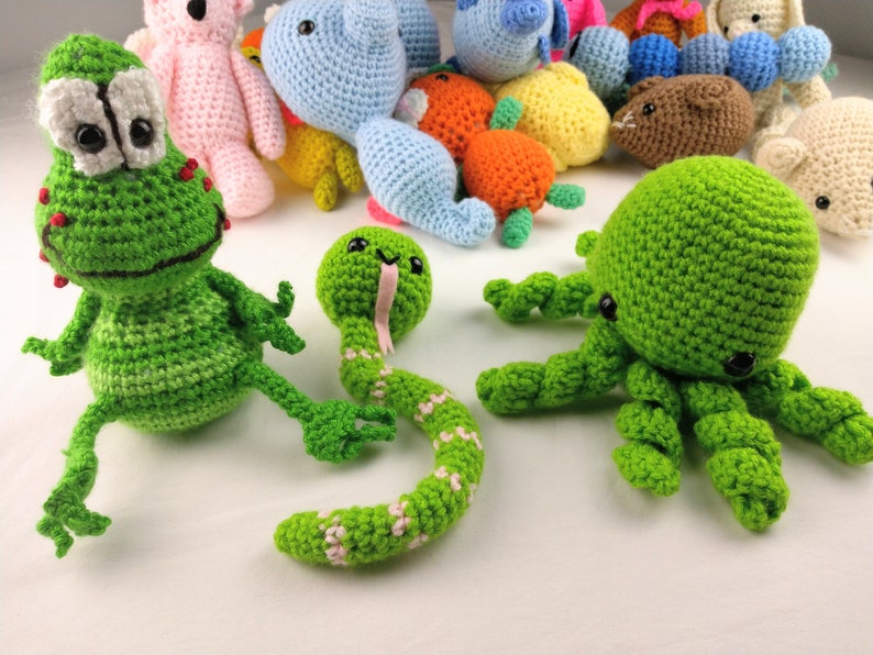 Hand Made Crochet Soft Knit Animals Loveys Plush Critters You Etsy