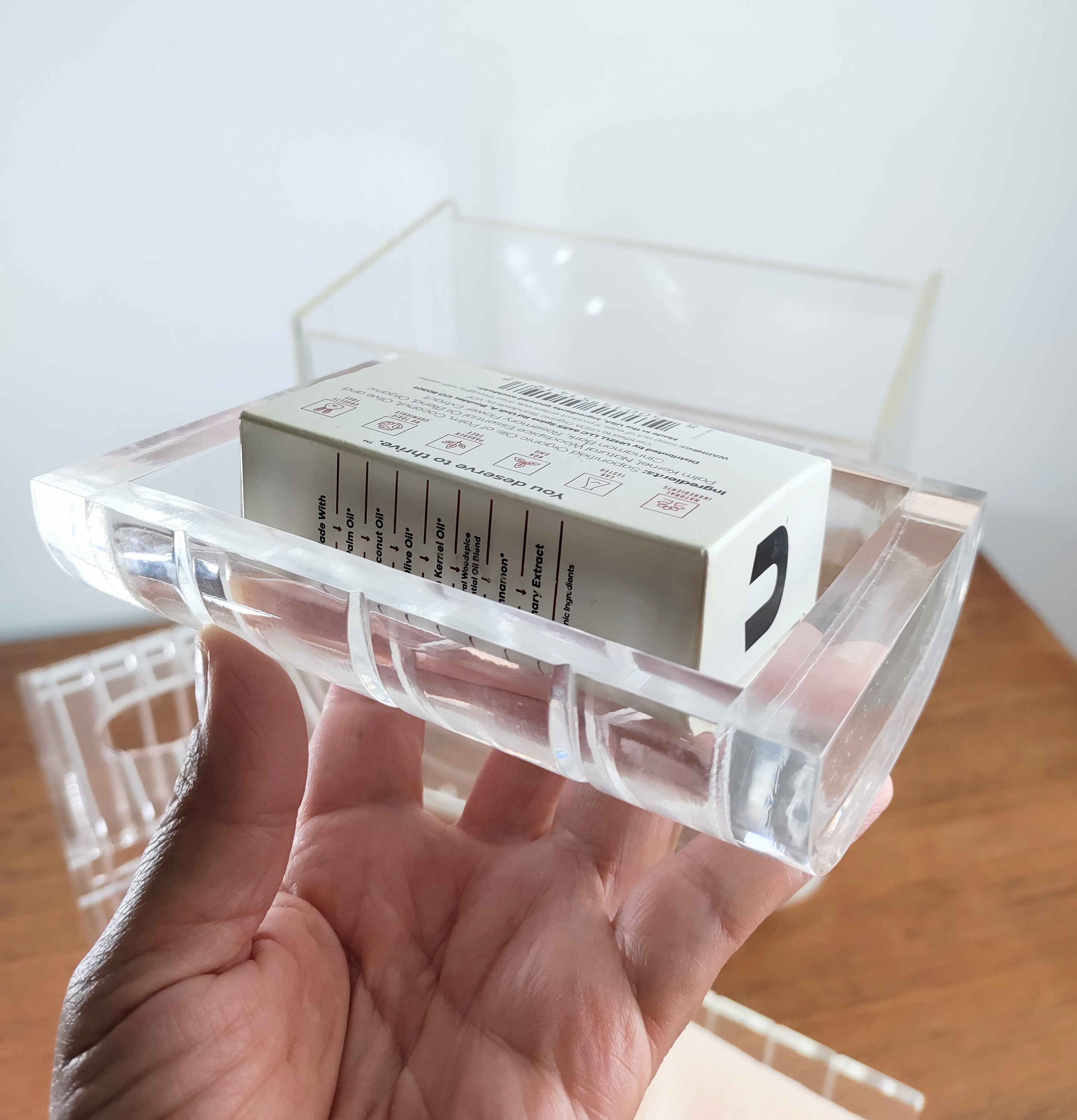 Vintage Clear Lucite Bathroom Accessories Etsy