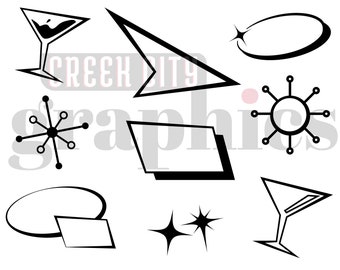 Retro Pack 1 - SVG • PNG • EPS Cut Files