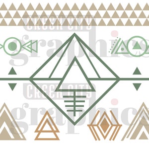 Southwest Desert Designs Set 1 - Geometric Shapes - SVG • PNG • EPS Cut Files