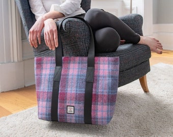 Harris Tweed Shopper Bag / Canvas Tote Bag. Extra Large Tote is Eco Friendly Bag , Gift for her