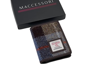 Scottish Gift for Him . Minimalist Wallet, Wool Wallet, Credit Card Holder .