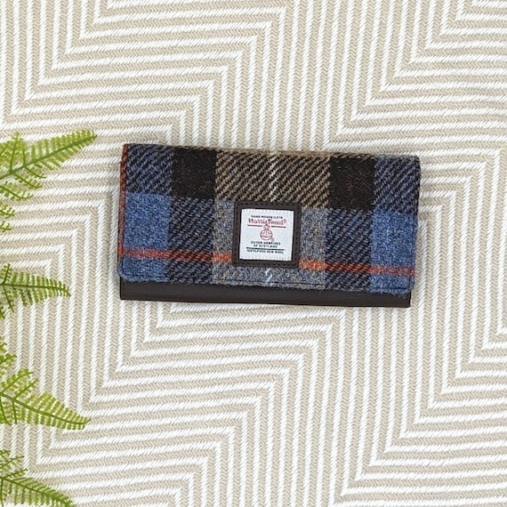 Harris Tweed Gift. Harris Tweed Purse for Women. Plaid Fabric