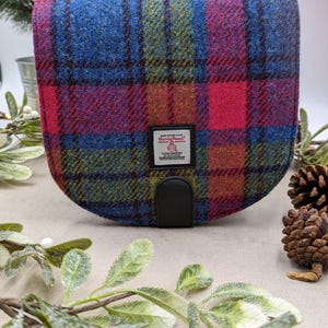 Cross Body Bag / Satchel Bag in Rainbow Tweed (Genuine Harris Tweed). Ladies Satchel, Crossbody Purse.