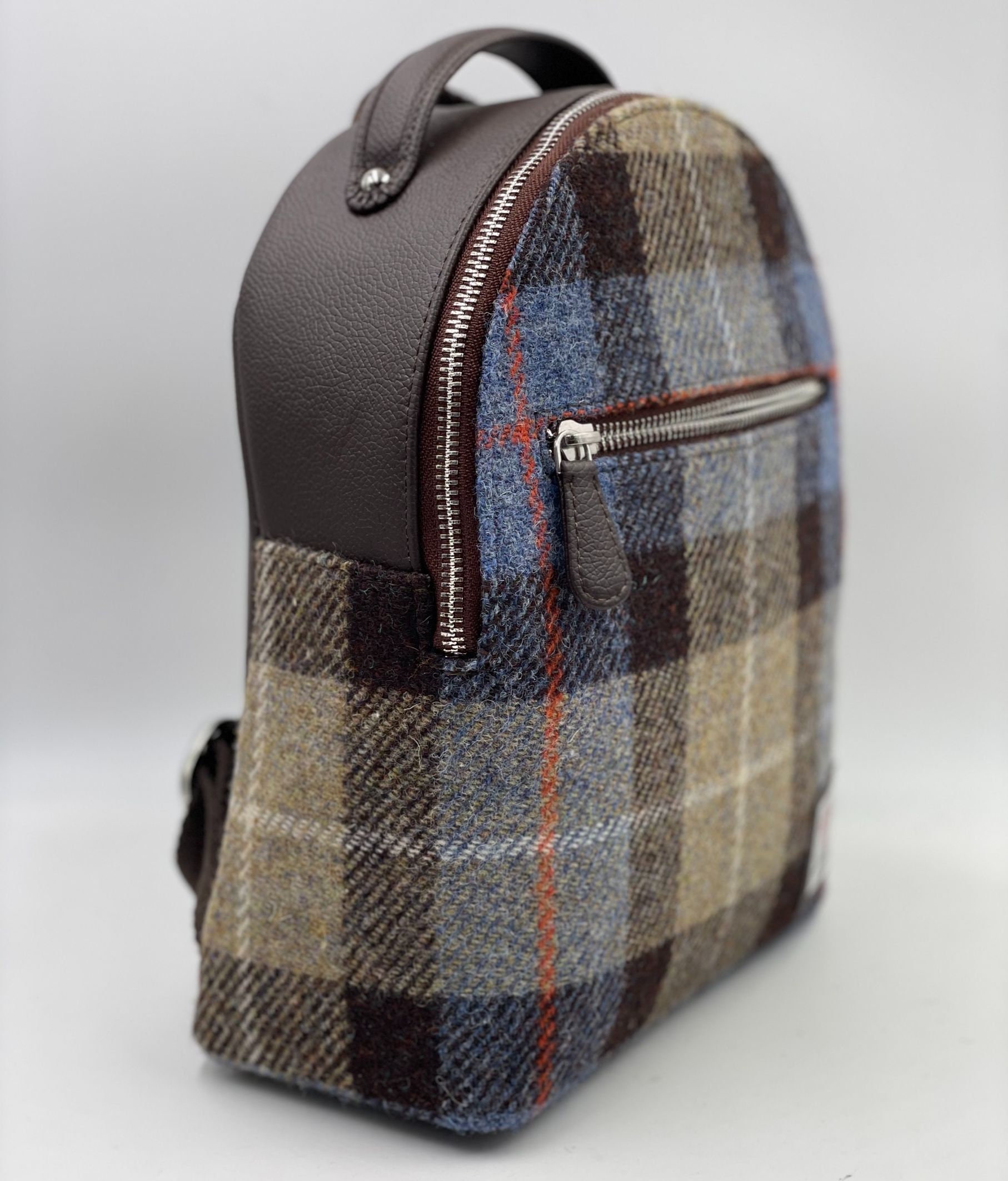 Mini Backpack. Small Backpack Purse. Harris Tweed Bag, Scotland 