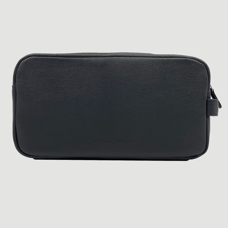 Mens Wash Bag. Large Toiletry Bag in Green Harris Tweed. Ideal Etsy UK