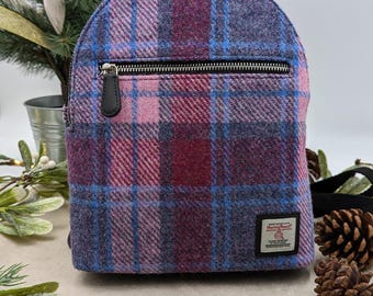 Quilted Tartan Mini Backpack in Navy, Red & Green Plaid Christmas Loungefly Mini Backpack Now Available at  main image 3