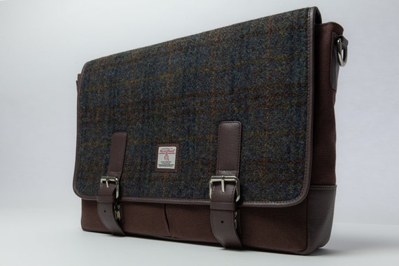 harris tweed heather bag