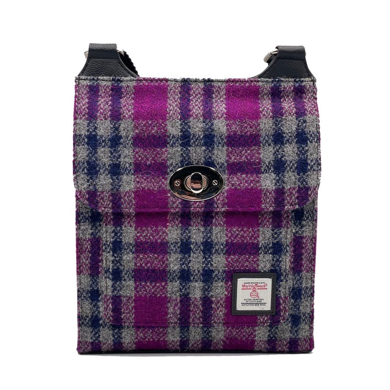 Ranking integrated 1st place Mini Satchel Bag in Purple makes Seasonal Wrap Introduction Harris Small Tweed.