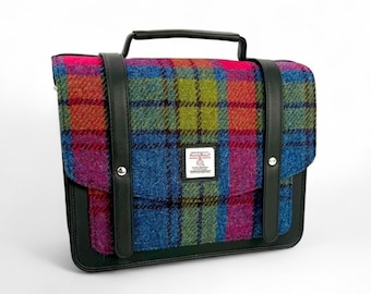 Ladies Messenger Bag Women Harris Tweed / Small Cross Body Satchel -  Great gift for mum