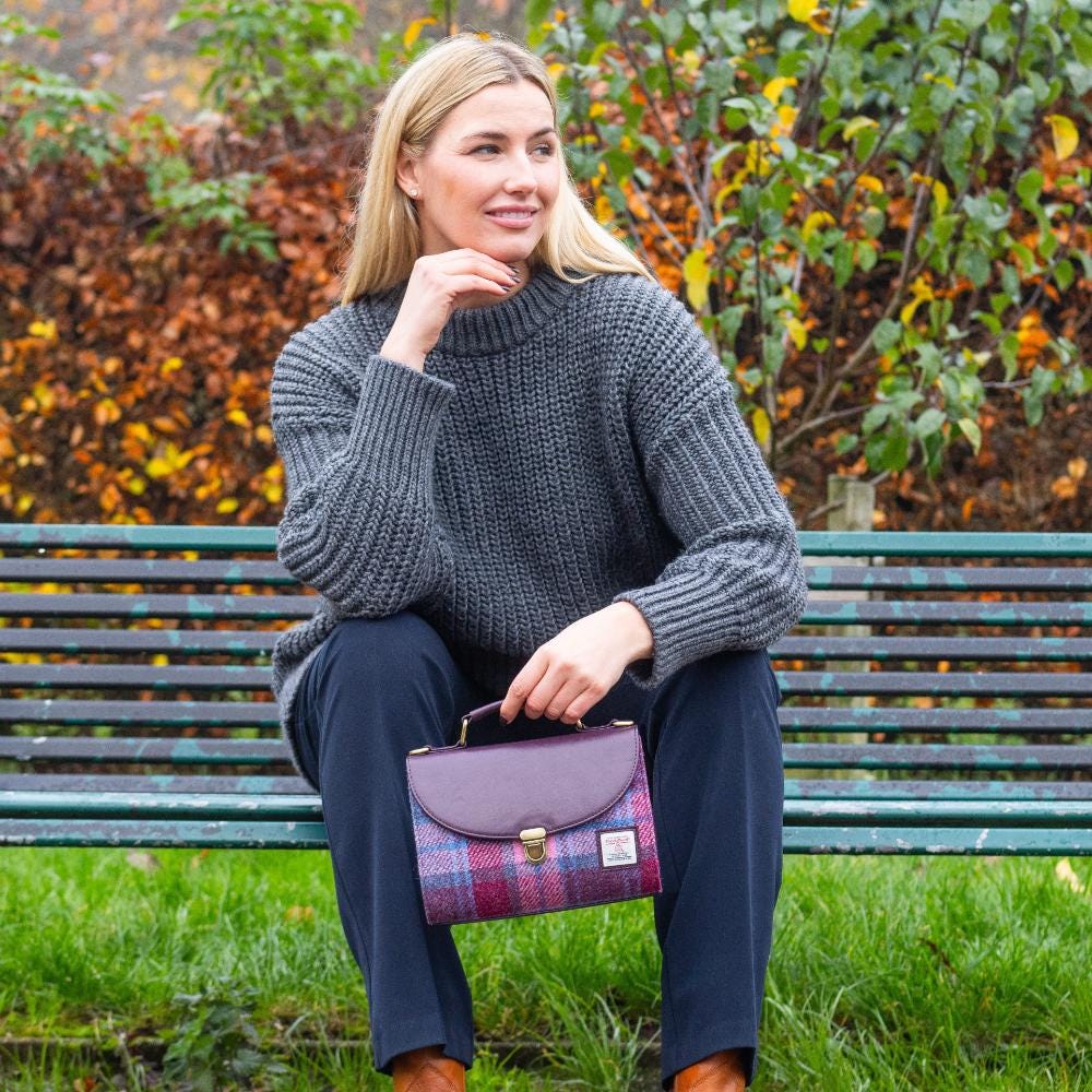 Harris Tweed ムータ ハンドバッグ Ladies Mini Day Bag Women Harris Tweed / Small Cross Body Satchel