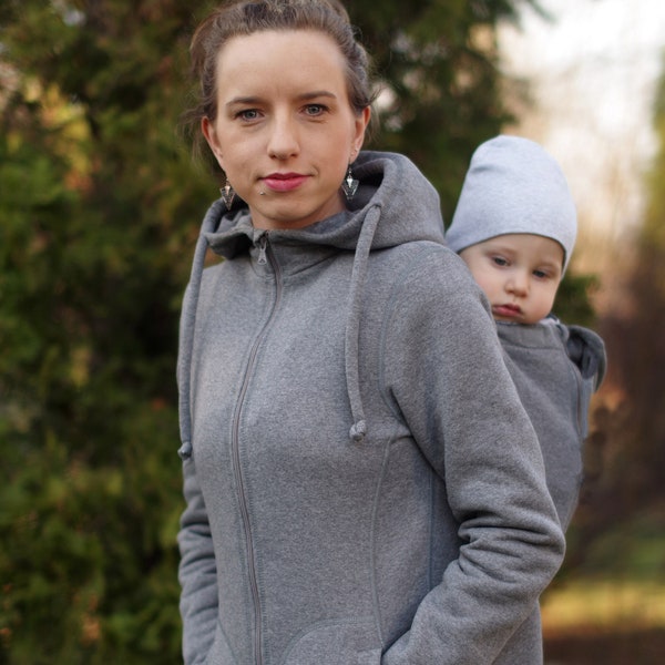 Manteau, veste de portage bébé 3en1 en coton | FROGGY STYLE babywearing | Porte-Bébé, Echarpe de portage, Maternité, pour enfant, vetement