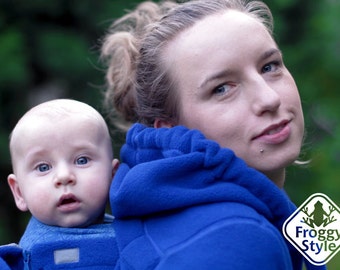 Manteau, veste de portage bébé 3en1 en polaire | FROGGY STYLE babywearing | Porte-Bébé, Echarpe de portage, Maternité, pour enfant, vetement