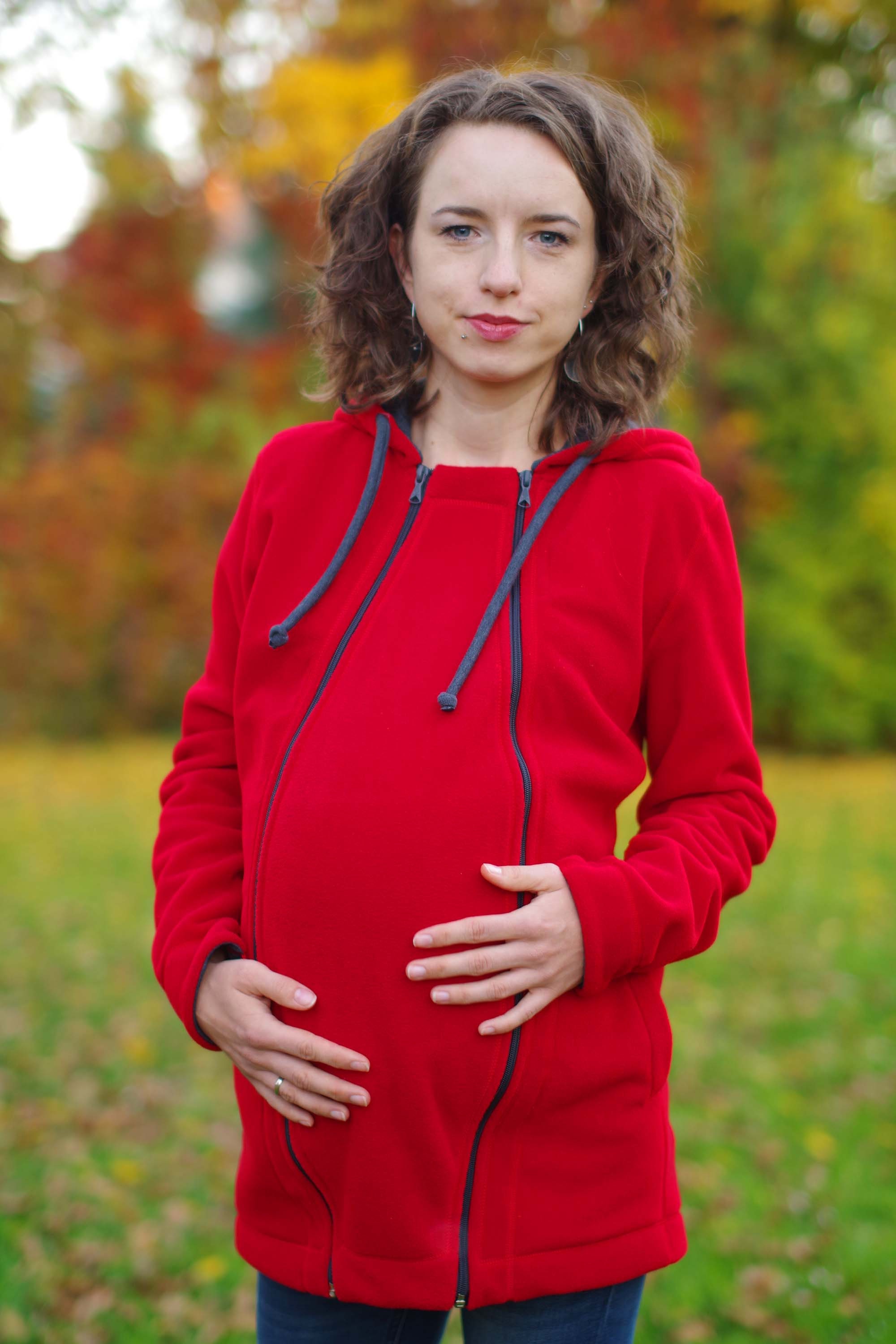3 in 1 maternity hoodie