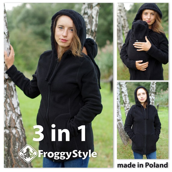 Manteau Veste De Portage Bebe 3en1 En Polaire Froggy Style Etsy