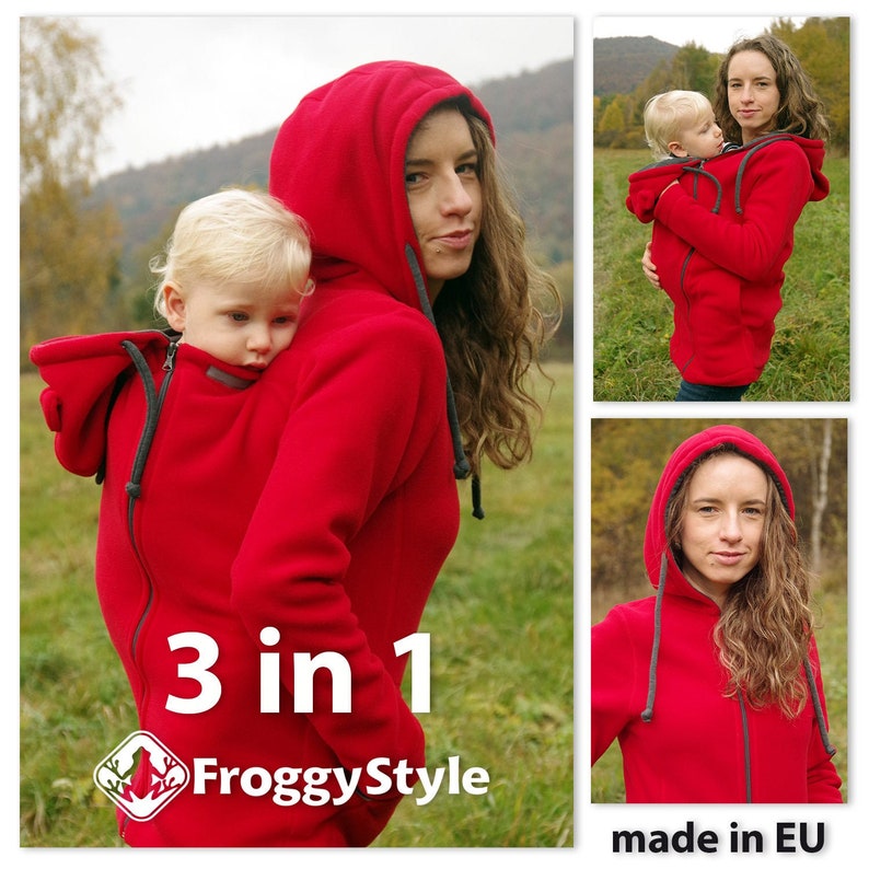 Versatile Polar FLEECE Baby Wearing Coat Baby Carrier Cover Etsy