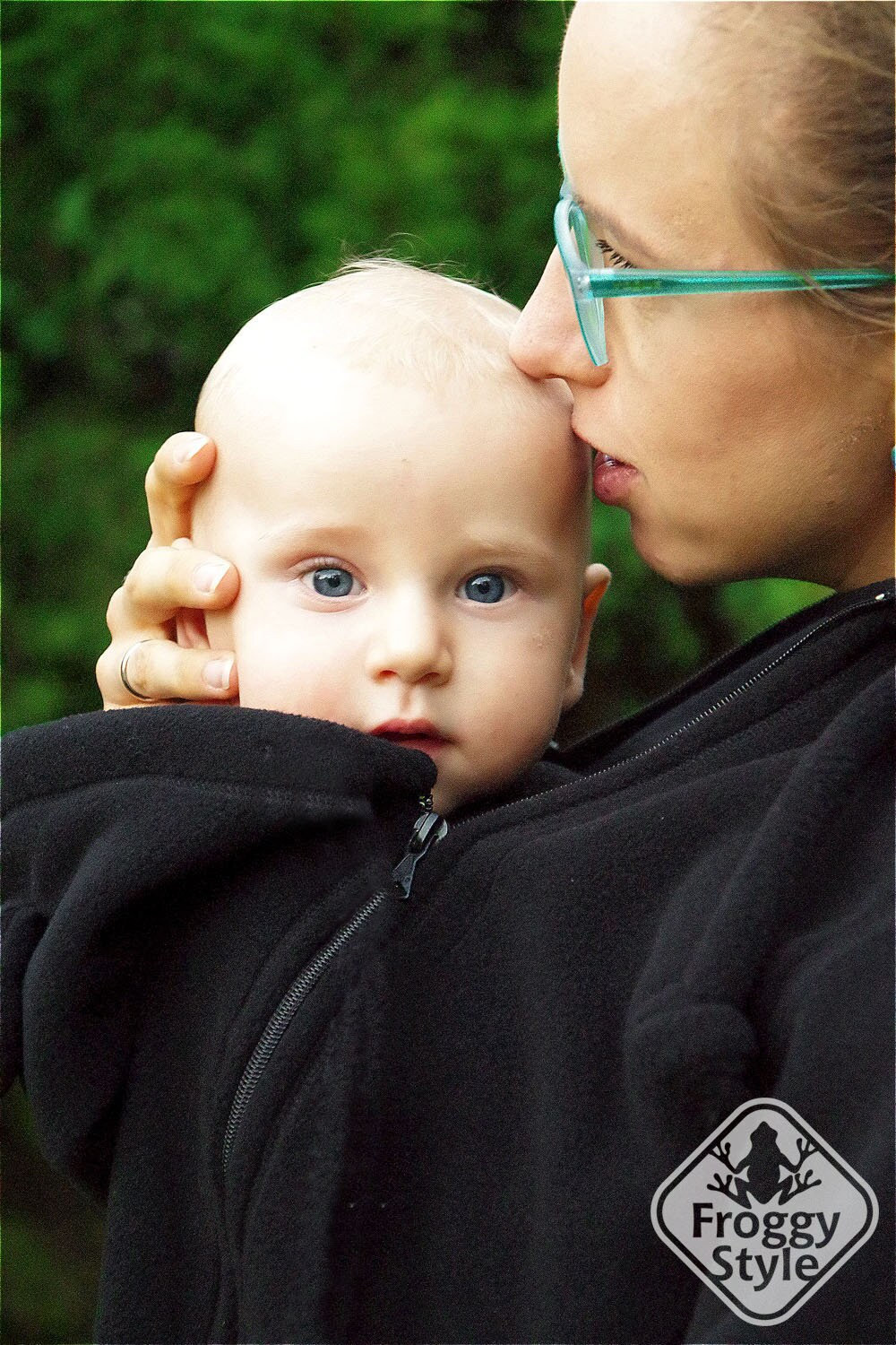 Tandemwearing, Extra baby insert for 3-in-1 Front/Back FLEECE Babywearing Jacket /coat FROGGY STYLE, kangaroo hoodie, maternity coat