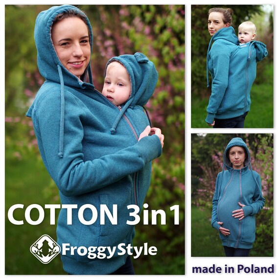 kangaroo hoodie baby carrier