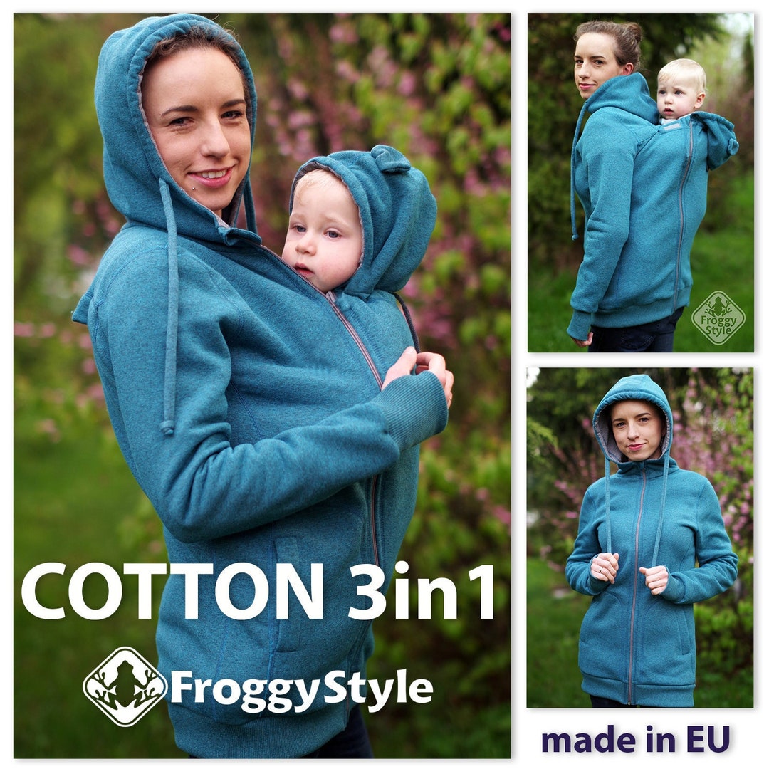 3in1 Babywearing Cotton Maternity Jacket by Froggy Style Etsy