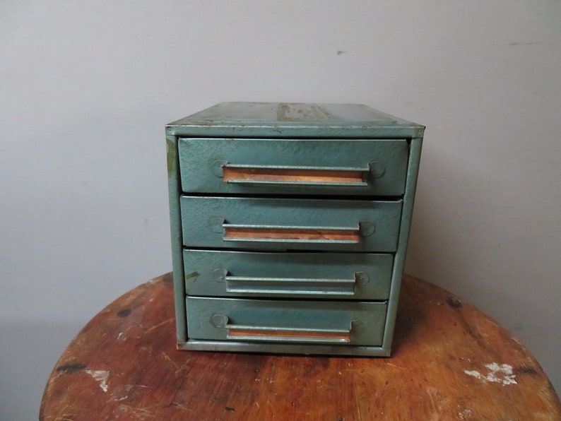 Vintage Small Metal Cabinet For Hardware Parts Jewelry Or Etsy
