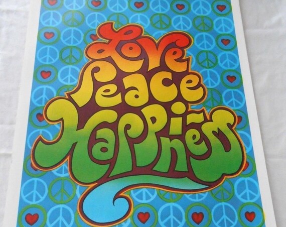 1970's Peace Poster, Wall Art