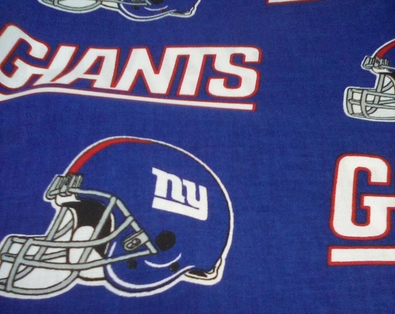 1 Yard of Cotton Fabric, New York Giants Licensed Fabric, NFL Sports Fan, NY Giants Football Team Material