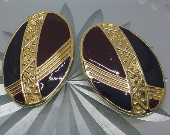 1980's Enamel Earrings