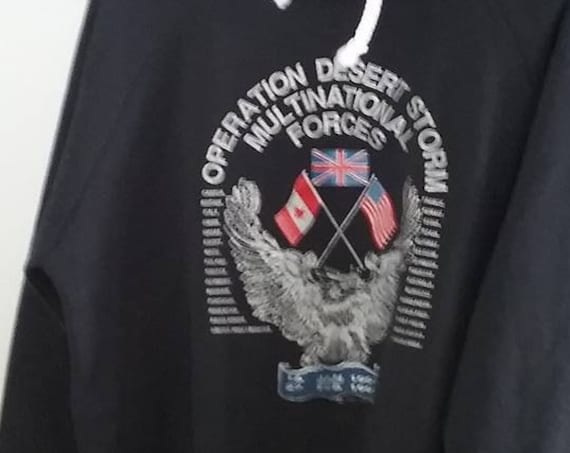 Operation Desert Storm Fleece Shirt, Military Collectible