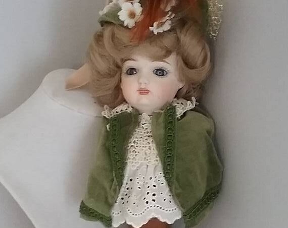 Vintage Musical Porcelain Doll,