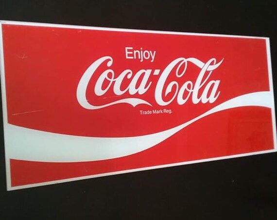 Vintage Coca-Cola Fiberglass Sign, Coke Advertisement Sign