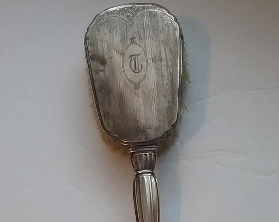 Vintage Silver Plated Hair Brush