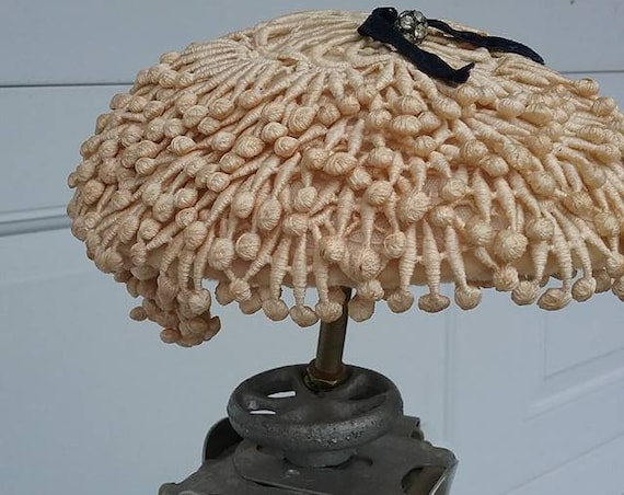 Vintage Fascinator, Janette Colombier French Designer Hat,