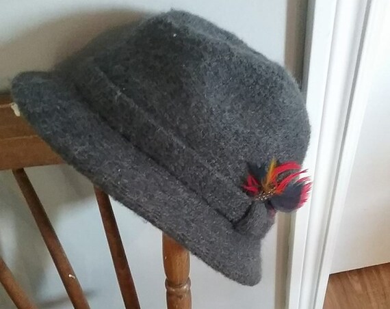 Vintage Men's Winter Fedora, Italian Casuals