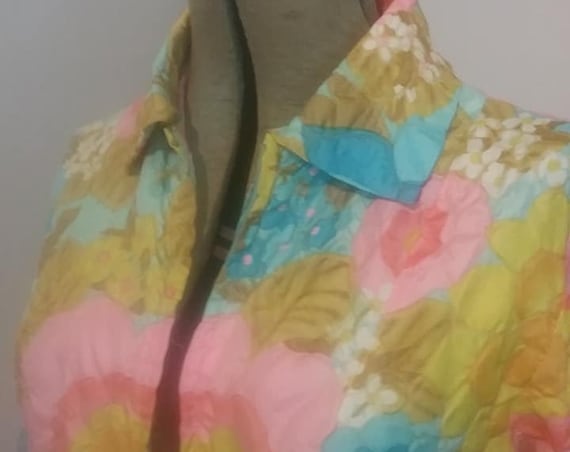 1960's Colorful Floral Robe, by Mr. Robert