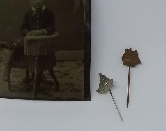 Vintage Ship Lapel Pins, Steampunk Cosplay