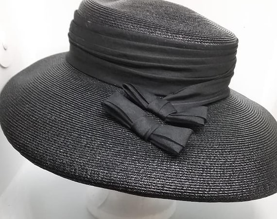 Vintage 1960's Platter Hat by Stetson, Fifth Avenue
