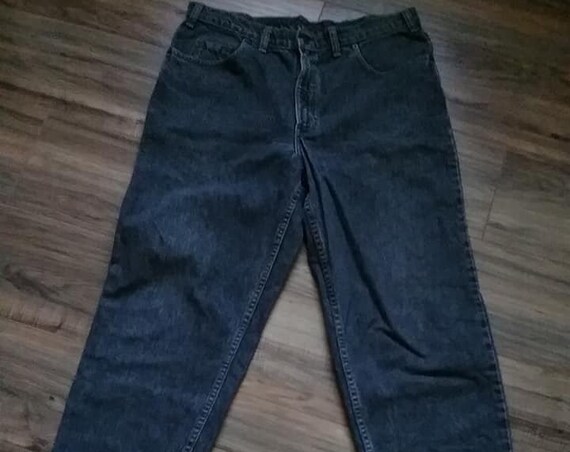 Men's Vintage 80's Levi's, Black Wash Straight Leg Jean,