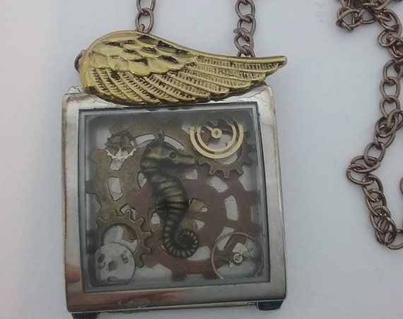 Steampunk Unisex Necklace, One-of-a-kind