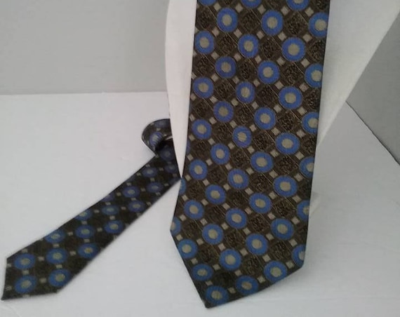 Men's Vintage Tie, Boulevard Club, Italian Silk