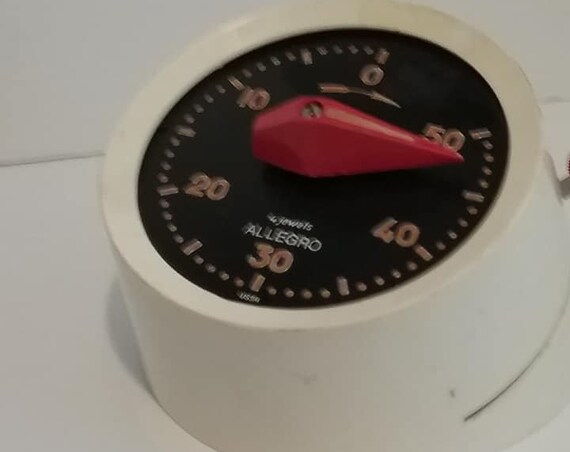 Vintage Timer Clock, Russian