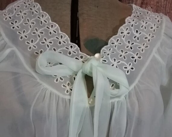 Baby Doll Nylon Chiffon Peignoir