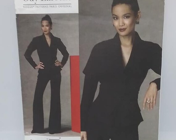 Vogue Guy Laroche Designer Sewing Pattern, Jacket and Pants, V1143