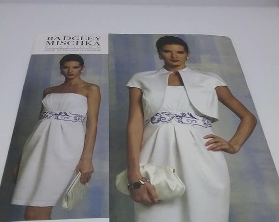 Vogue Designer Pattern, Badgley Mischka Platinum, Dress and Jacket
