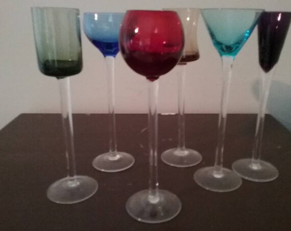 Vintage Mismatched Toasting Sippers,