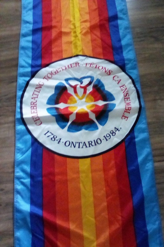 Gay Pride Vintage Banner, Ontario Celebrate Lgtbq. Gay Pride Celebrate Together 1984,