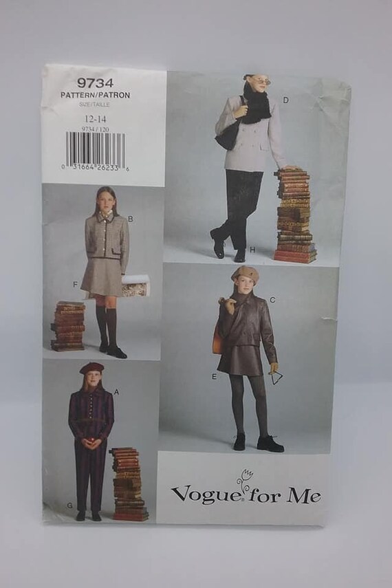 Vogue Sewing Pattern, Vogue for Me Collection, #9734